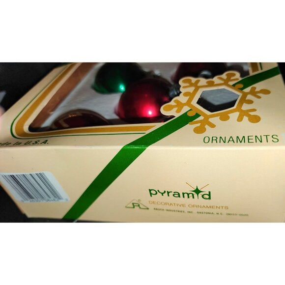 Vintage Pyramid Christmas Ornaments Set MCM - Picture 4 of 7